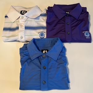 Mens footjoy golf polo lot of 3 medium gcc sycamore hills EUC.